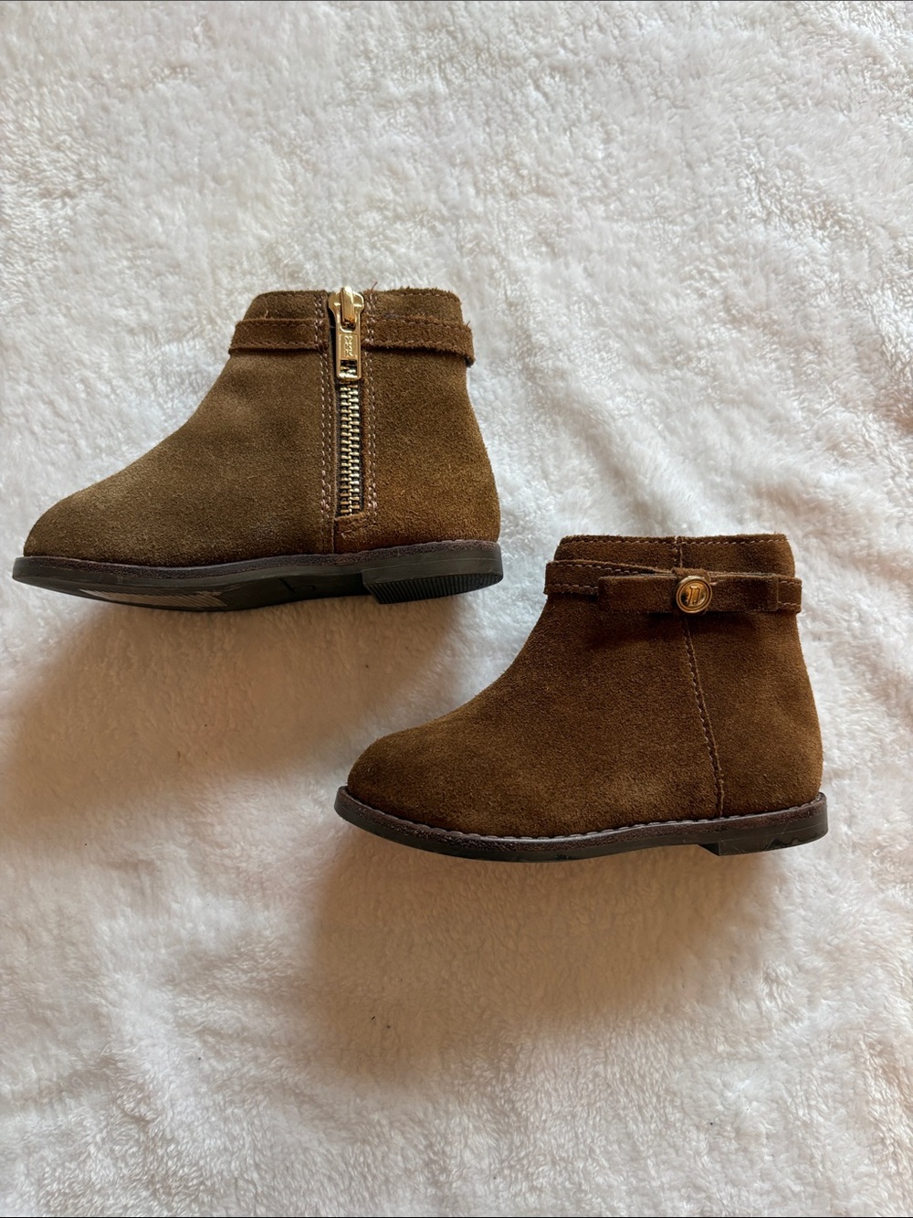 Janie and Jack brown boots - read desc!